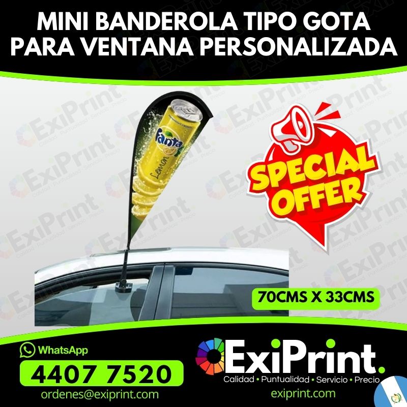 La Oferta mini banderola tipo gota para ventana 