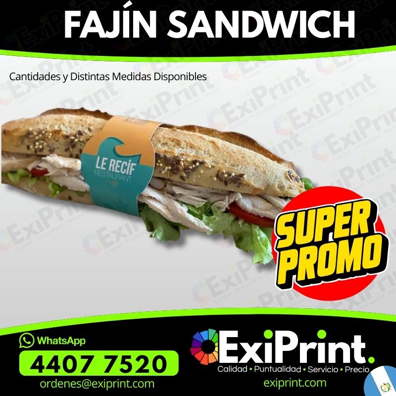 Oferta Fajín para sandwich