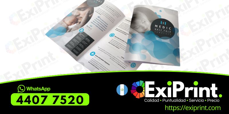 Oferta 500 Bifoliar Médicos, full color, couche 80gms