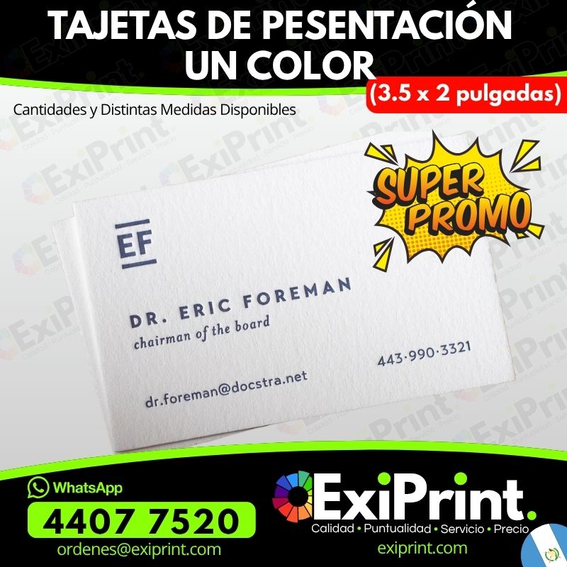 Oferta en 100 tarjetas de presentación a Un color en Lino, Husky, Texcote