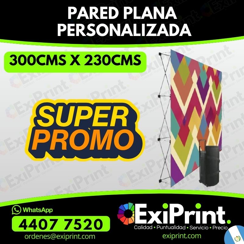 Oferta pared plana de 300MTS X 2.30MTS